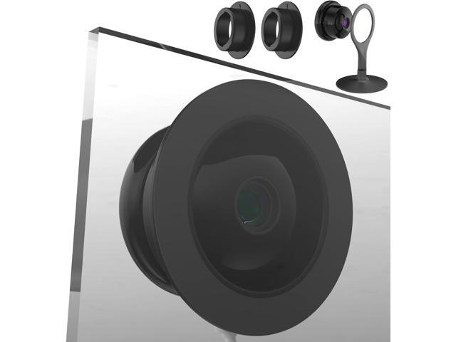 Teccle Window Mount for Google Nest Camera Indoor, Through Window Use Nest Cam, No Indoor Reflections (Black/Pack of 2)