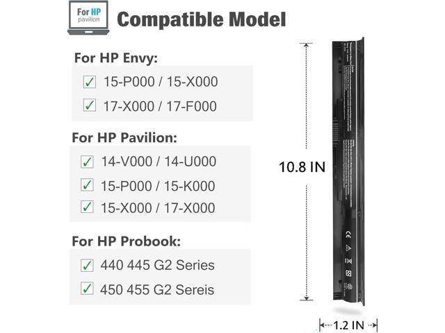756743-001 VI04 V104 Laptop Battery for HP Pavilion 15-P 17-F Series 15-p011na 15-p165sa 15-p214dx 15-p003ax 17-f115dx 17-f215dx Fit 756744-001...