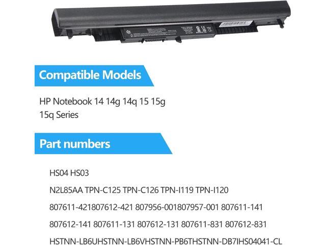 807956-001 Laptop Battery for HP 807957-001 807612-421 807611-421 807611-131 HS04 HS03 HSTNN-LB6U 15-AY039WM 15-AY041WM 15-AY009DX 15-AY052NR...