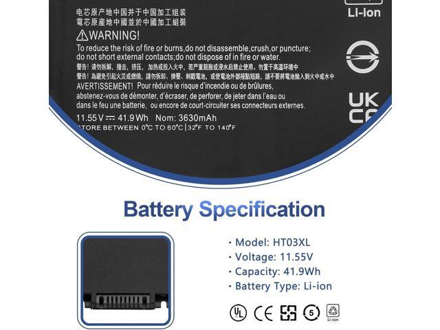 HT03XL Battery for HP - L11119-855 Laptop Battery Replacement for Pavilion 15-DA 15-DB 15-DW 14-CE 14-CF 14-DF 15-CS 17-CA 17-BY Series 15-CS0053CL...