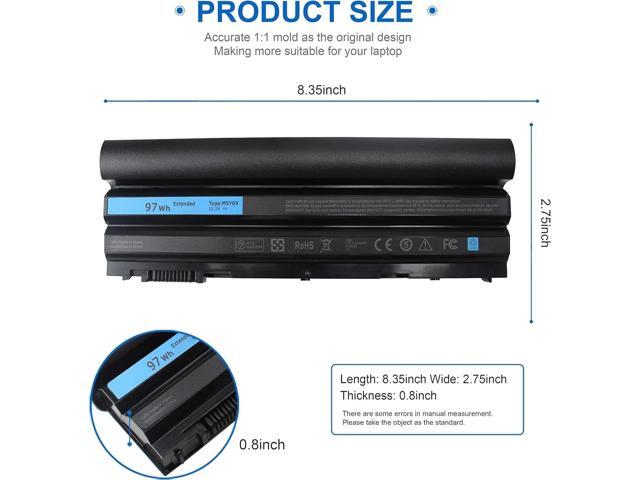 LQM 11.1V 97Wh 9cell New Laptop Batery for Dal Latude E6420 E0430 E0520 E0530 E5420 E5520 E5430 E5530,Compatble P/N M5Y0X T54FJ 2P2MJ 312-1325...