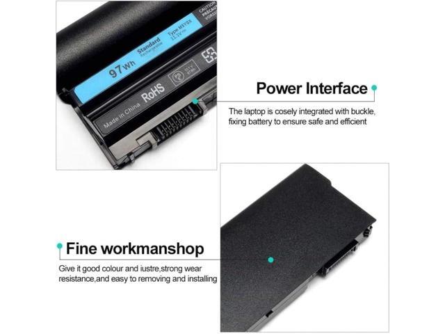LQM 11.1V 97Wh 9cell New Laptop Batery for Dal Latude E6420 E0430 E0520 E0530 E5420 E5520 E5430 E5530,Compatble P/N M5Y0X T54FJ 2P2MJ 312-1325...