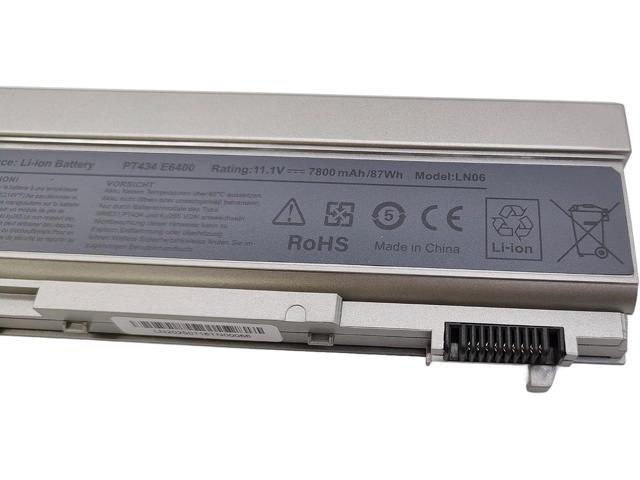 GHU New Battery 87 WHR Compatible for Dell Latitude Laptop KY265 KY266 KY268 PY434 4M529 KY477 4N369 for E6400 E6410 E6510 E6500 312-0748 312-0749...
