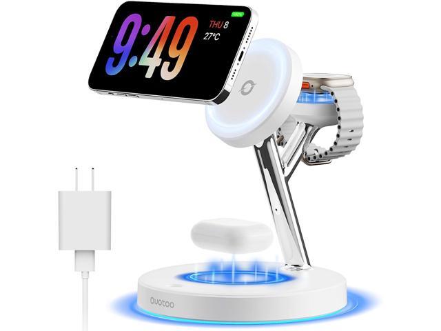 2026 3 in 1 Charging Station for Apple Compatible with Magsafe Charger Stand for iPhone 17 16 15 14 13 12 Wireless Charging Station for AirPods...
