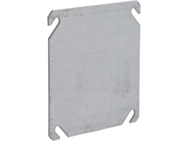 RACO 752 4 in. Square Box Cover, Flat, Blank, 50-Pack