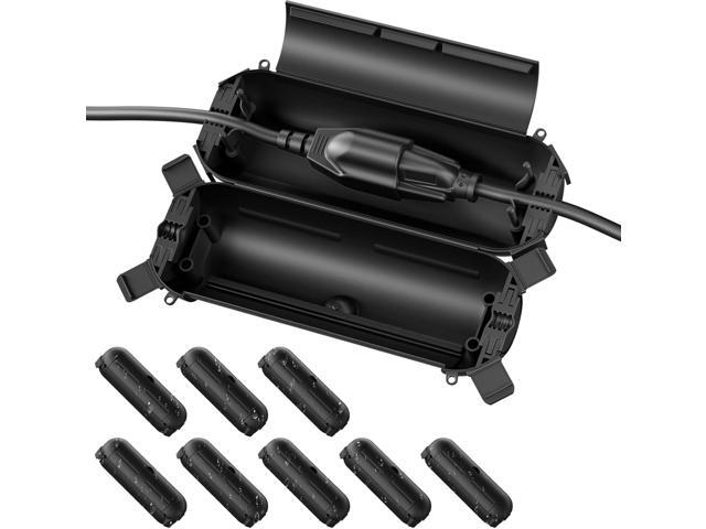 Flemoon [9 Pack] Outdoor Extension Cord Safety Cover, IPX4 Waterproof Connection Protector, Weatherproof Electrical Box for Outdoor Plug, Outlet,...