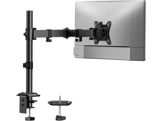 HUANUO Single Monitor Mount, Monitor Arm for 13-32 Monitors up to 17.6 lbs, Adjustable Stand with 16 Max Height, Desk Mount with C-Clamp and...