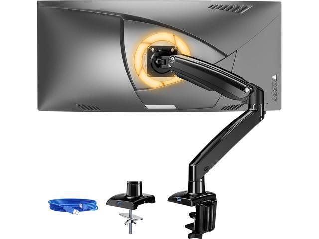 ErGear 13 to 49 inches Single Monitor Mount for Ultrawide Screens,Holds 26.5lbs,Heavy Duty Single Monitor Arm,Single Monitor Stand with...