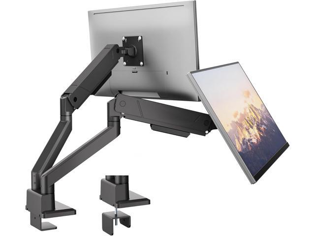 monTEK Dual Monitor Mount Monitor Arms for 2 Monitors for 17 to 35 Inch Curved Screen Holds 35 Lbs Adjustable Heavy Duty Monitor Desk Mount Cable...