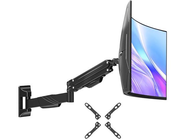 MOUNT PRO Monitor Wall Mount for 17-43' Ultrawide Screens, Single Wall Mount Monitor Arm Holds up to 33.1 lbs, Full Motion Adjustable Wall Bracket...