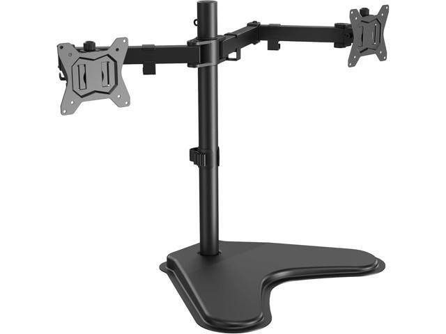 ErGear Freestanding Dual Monitor Stand for 2 Screens up to 32 inch, Heavy Duty Monitor Mount Holds Max 17.6 lbs per Arm, Height Adjustable Gaming...