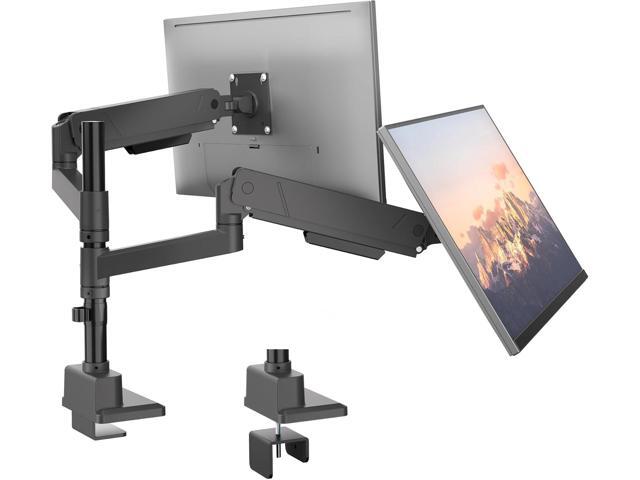 monTEK Dual Monitor Mount Tall Monitor arms for 2 Monitors for 17 to 35 Inch Curved Screen Holds 35 Lbs Adjustable Heavy Duty Monitor Desk Mount...