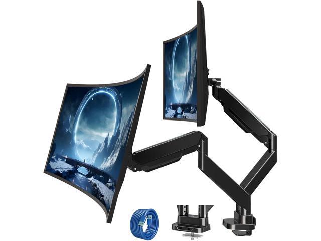 MOUNT PRO Dual Monitor Desk Mount for 39' Ultrawide Screen up to 33lbs, Heavy Duty Monitor Arm Double Gas Spring Arms for 2 Monitors, Adjustable...