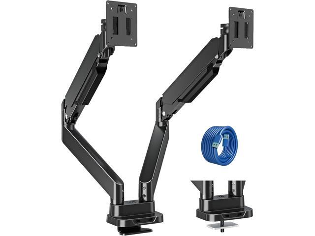 Dual Monitor Mount Fits Max 39' Computer Screen, Hold 4.4-33 lbs Each Ultrawide Desk Mount, Adjustable Gas Spring Double Monitor Arm, Monitor Stand...