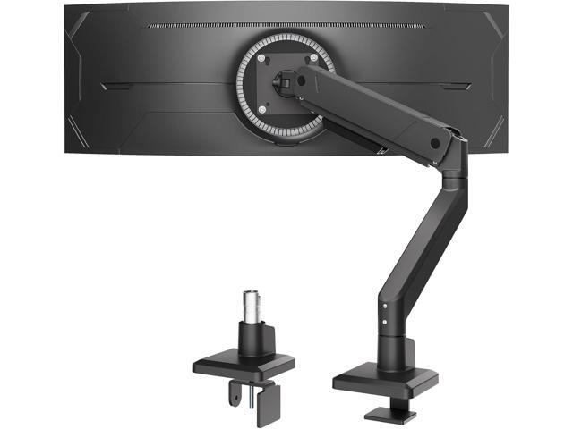 monTEK Single Monitor Arm for Max 45 Inch Ultrawide Screens Adjustable Monitor Desk Mount Holds 35 Lbs Cable Management with Clamp/Grommet Desk...