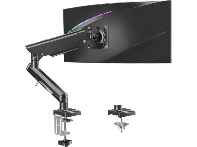 Single Monitor Desk Mount, 13-32 inch Adjustable Full Motion Monitor Arm, Computer Monitor Stand Holder with Clamp and Grommet Base, Fits 4.4 to...