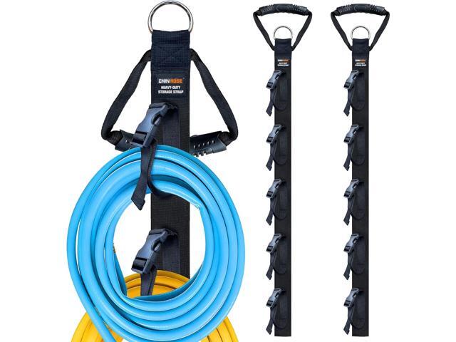 Extension Cord Organizer 2 Pack with 5 Slots Heavy Duty Wall Mounted Extension Cord Holder Space Saving Extension Cord Storage for Home and Garage