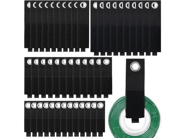 Windyun 48 Pcs Extension Cord Holder Storage Heavy Duty Extension Straps Cable Holder Organizer for Workshop Garage Wall RV Tool Hose Rope Storage...