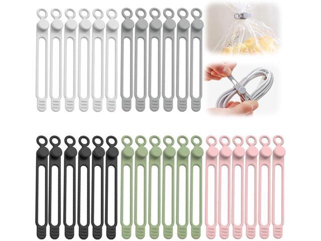 Data Cable Organizer, 2025 New Silicone Cable Tie, Multipurpose Cable Holder for Office and Home, Adjustable Wire Bundling Strap for Electronics,...