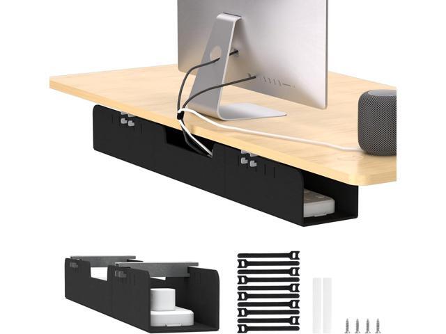Cable Management for Under Desk,31.5' Standing Desk Cord Management Tray,Upgraded Thickened Felt Cord Organizer Tray for Office, Home,...