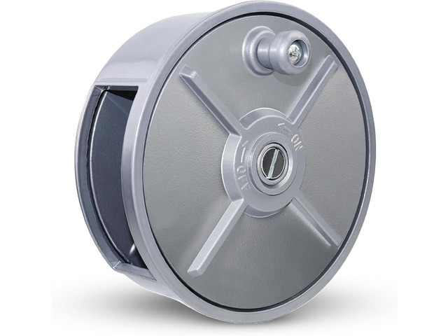 Aluminum Tie Wire Reel Coil Holder with Ergonomic Rewind Knob, Lightweight, Sturdy, Smooth Operaring, Durable with Built-in Belt Loops.