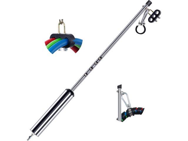 40 Swivel Pogo Stick for Semi Truck, Pogo Stick for Air Brake Line & Electric Power Cord Holder, Heavy Duty Stainless Steel Pogo Sticks with Clamp,...