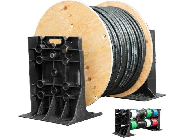Rack-A-Tiers XL Multi-Purpose Cable Dispenser - Award Winning Electrical Wire Rack, Wire Spool Caddy (11470)