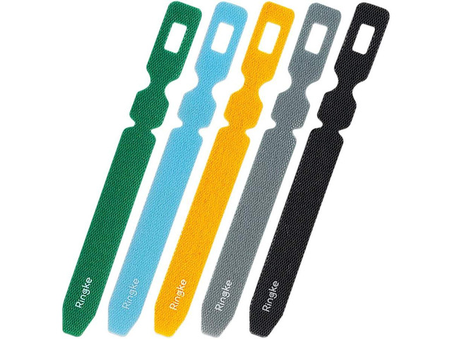 Ringke Magic Cable Tie Unicolor Reusable Hook and Loop Strap Organizer for Fastening Cable Cords and Wires (50PCS)