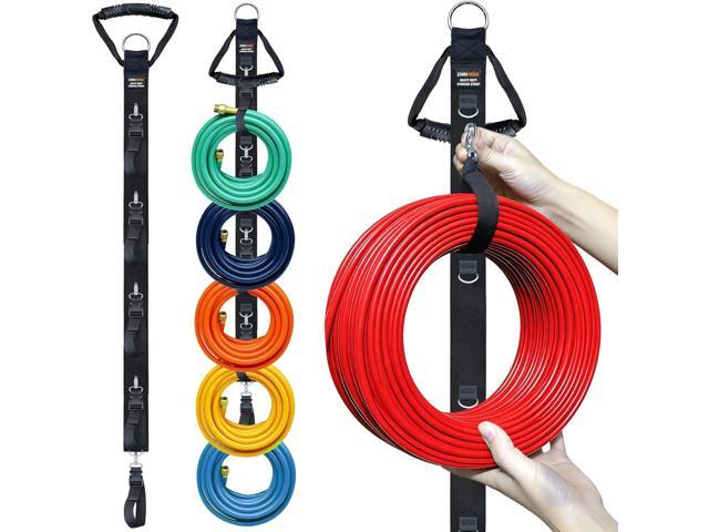 Extension Cord Organizer Holder 2-Pack 5 Detachable Straps, Cable Management, Cord Storage Organizer for Dual Hanging Modes, Heavy Duty Hook for...