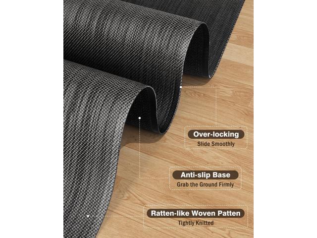Blvornl Ultra Large Office Chair Mat for Hardwood Floor, Rolling Chair Mat for Hard Wood, Large Anti-Slip Hard Floor Protector, Heavy Duty Computer...