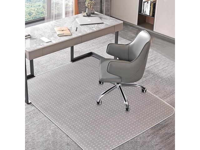 Office Chair Mat for Carpets, Clear Computer Desk Chair Mat for Low Carpeted Floors, Thick and Sturdy Carpet Protector, Easy Glide and Flat Without...