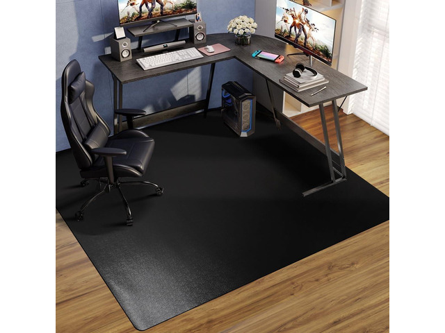 Office Chair Mat for Hard Floors, 48'x60' Anti-Slip Waterproof Floor Protector Desk Chair Mat for Rolling Chairs, Heavy Duty Non-Toxic Computer...