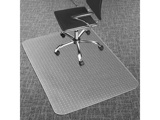 Office Chair Mat for Carpets, 48'x 36' Heavy Duty Clear Plastic Floor Protector, Non-Slip Computer Desk Chair Mat for Low Pile Carpeted Floors,...