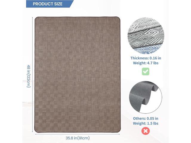 Chair Mat for Hardwood & Tile Floor, 36' x 48' Heavy Duty Office Chair Mat for Rolling Chairs, Anti Slip, Non-Curve, Floor Protector for Home...