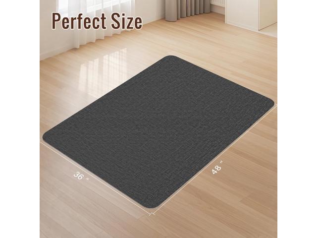 Wansimoo Office Chair Mat for Hardwood and Tile Floor, 36'x48' Floor Mat, Heavy Duty Computer Gaming Chair Mat, Anti-Slip, Non- Curve, Desk Chair...
