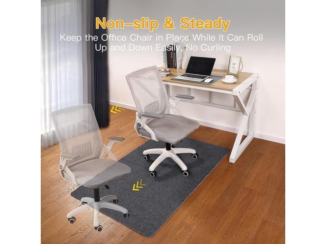 Office Chair Mat for Hardwood & Tile Floor, 55'x35' Computer Gaming Rolling Chair Mat, Under Desk Low-Pile Rug, Large Anti-Slip Floor Protector for...