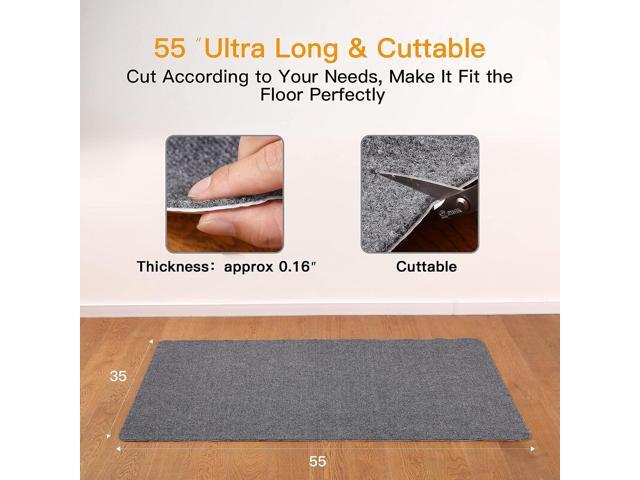 Office Chair Mat for Hardwood & Tile Floor, 55'x35' Computer Gaming Rolling Chair Mat, Under Desk Low-Pile Rug, Large Anti-Slip Floor Protector for...