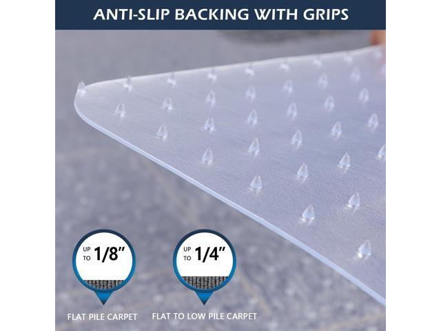 SALLOUS Chair Mat for Carpet, 36' x 48' Office Chair Mat for Carpeted Floors, Heavy Duty Vinyl Floor Mat with Grips, Floor Protector Computer Desk...
