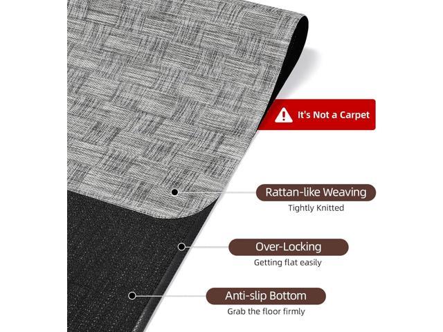Yecaye Office Chair Mat for Hardwood Floor,30' x 48' Under Computer Desk Floor Protects for Rolling Chair,Non Slip PVC Woven Gaming Chair Mat,Not...