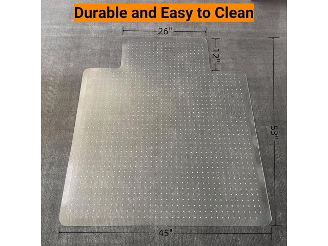45'x 53'x0.1' Office Chair Mat for Carpet,Slip Resistant Heavy Duty Under Desk Protector Carpeted Floors,Easy Glide Rolling Floor Mat for Office...