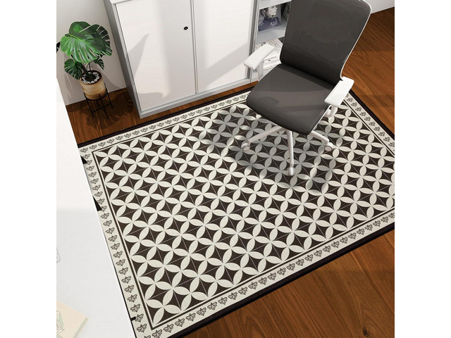 Office Chair Mat for Hardwood Floor, 60'x45' Easy Glide Computer Desk Mat Protector for Rolling Chair Under Desk Rug Nonslip Backing, Machine Wash,...