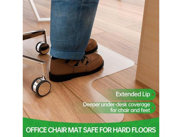 Office Chair Mat for Hardwood Floors, Easy Glide Floor Mat for Office Chair, Clear Desk Chair Mat for Rolling Chairs 30' x 48'
