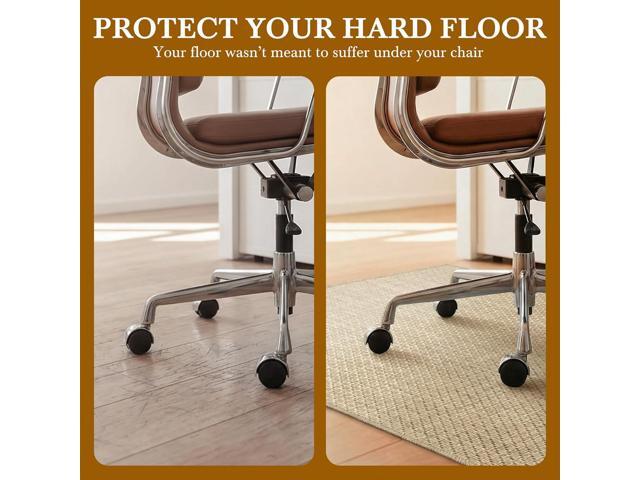 Aothia Textilene Chair Mat for Hardwood Floors - Heavy Duty Non-Slip Desk Floor Protector, Durable PVC & Polyester Blend, Easy to Clean, Ideal for...