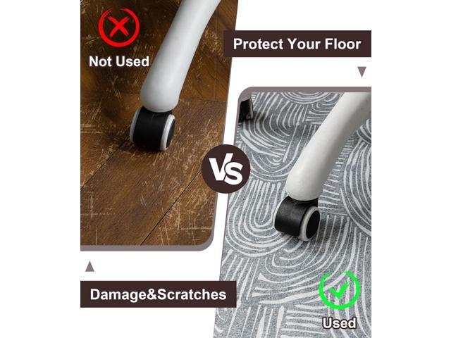 chakme Office Chair Mat for Hardwood Floor, 48'x36' Easy Glide Computer Desk Mat Protector for Rolling Chair Under Desk Rug Nonslip Backing,...