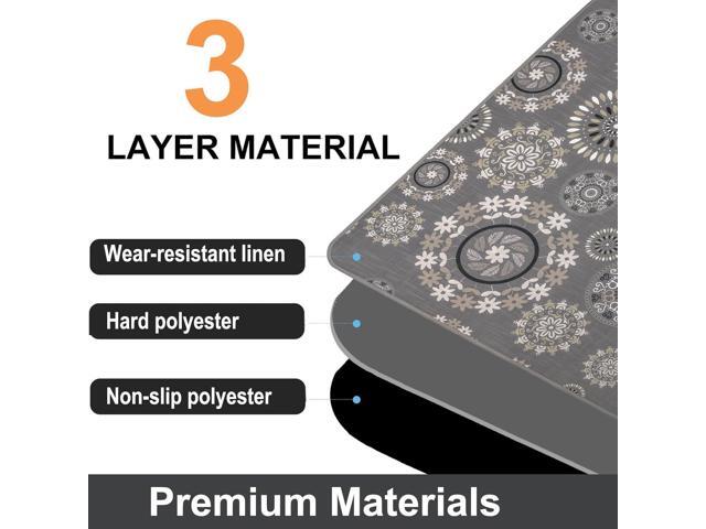 AiBOB Chair Mat for Carpeted Floors, Premium Quality Hard Material, Office Floor Mats for Computer Desk on Carpet, Easy Gride for Chairs, 36x48 Multi