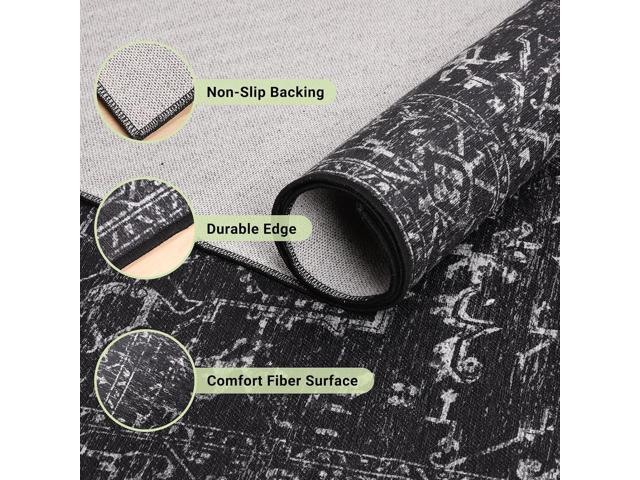 Chair Mat for Hard Floors, QQpony 60' x 48' Office Chair Mat for Hard Surface, Area Rug for Living Room, Protector Floor Rug Mat for Home Office...