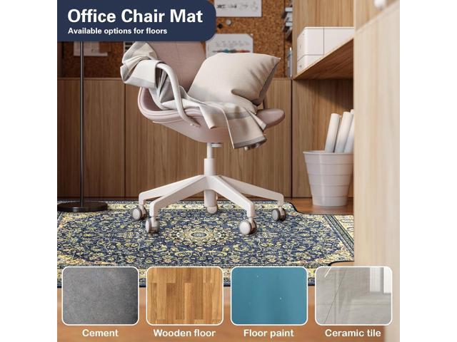 36' X 48' Office Chair Mat for Hardwood and Tile Floors, Under Desk Chair Mat for Carpet Protector Rolling Computer Chairs, Machine Washable...