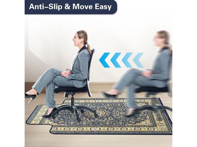 36' X 48' Office Chair Mat for Hardwood and Tile Floors, Under Desk Chair Mat for Carpet Protector Rolling Computer Chairs, Machine Washable...