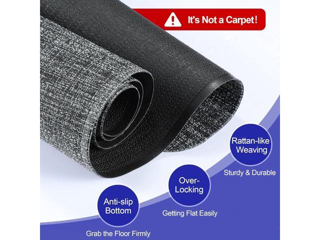 Delamu Office Chair Mat for Hardwood Floor, 35'×47' Non-Slip Woven PVC Computer Desk Chair Mat, Heavy Duty Hard Floor Protector for Rolling Chairs,...