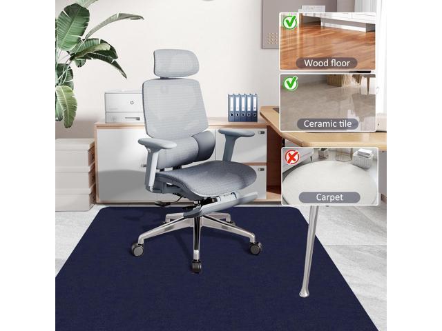 Office Chair Mat for Hardwood Floor - Anti-Slip Floor Protector, Desk Chair Mat, Low-Pile Rug, Gaming Rolling Chair MatMulti-Purpose Floor...